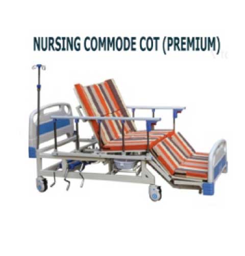Nursing commode cot Premium