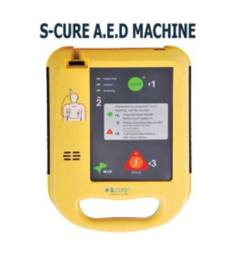 S Cure A.E.D Machine
