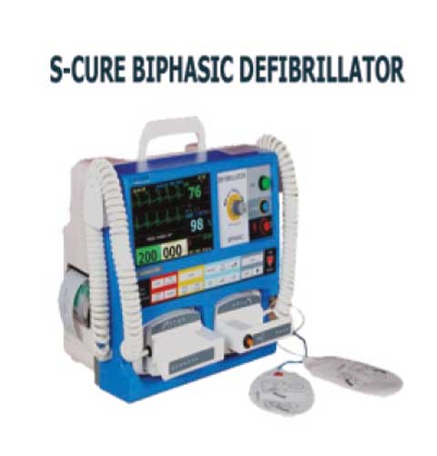 S Cure Biphasic Defibrillator