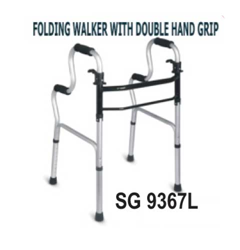 Folding Walker with Double Hand Grip
